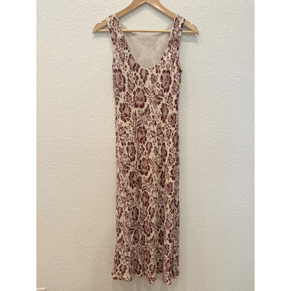 Y2K Casual Corner 90s Burgundy Floral Maxi Dress Womens 8 Bohemian‎ Whimsigoth